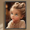 Douce Fille-Peinture au Diamant-30*40CM