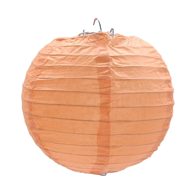 1Pc 4-12inch Round Chinese Paper Lanterns Hanging Lantern Ball for Wedding Birthday Party Decoration Supplies Baby Shower Favors