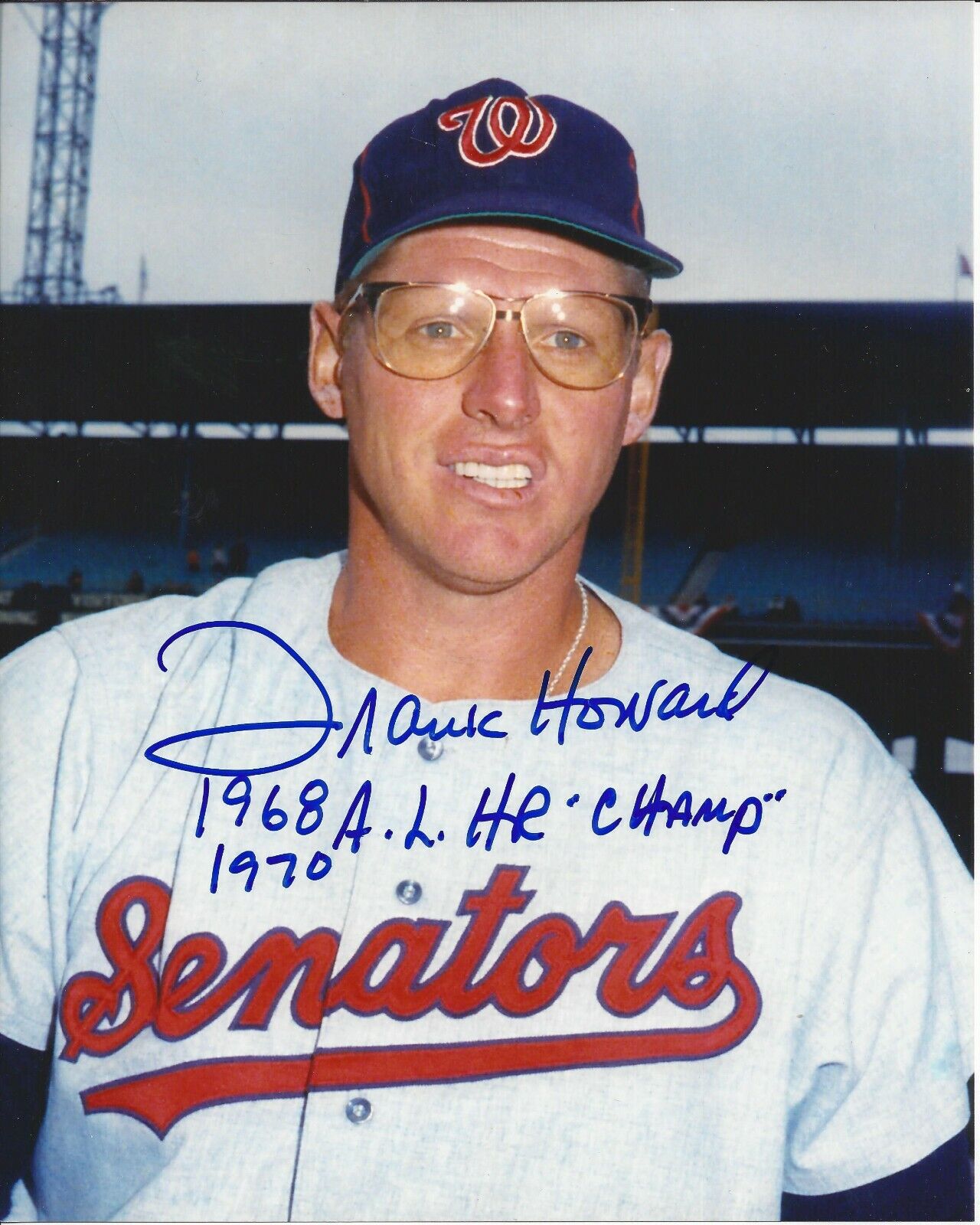 Frank Howard Autographed 8x10 Washington Senators#7