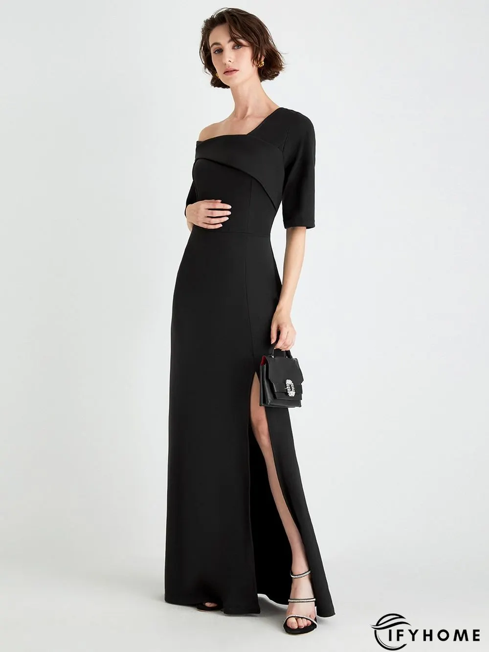Regular Fit Elegant Evening Maxi Dress | IFYHOME