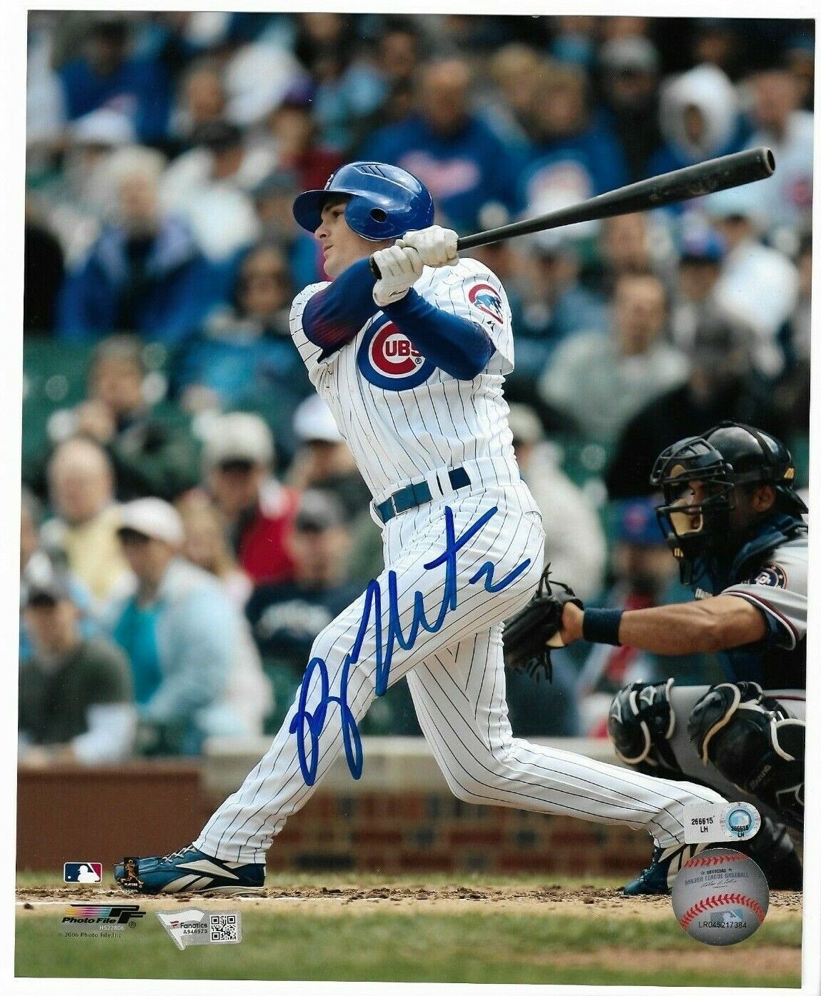 Autographed Chicago Cubs Ryan Theriot Signed 8x10 Photo Poster painting MLB & Fanatics Holograms