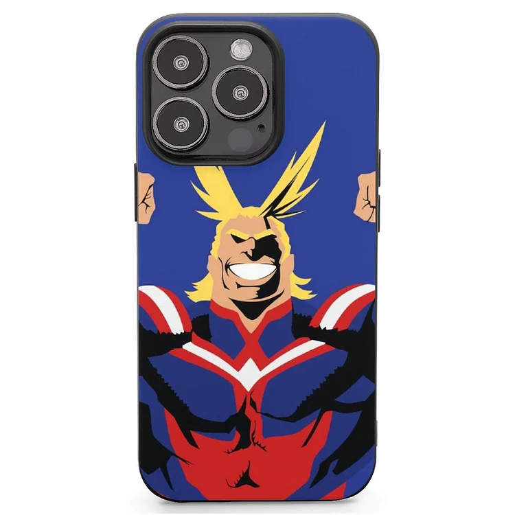 All Might Toshinori Yagi Anime My Hero Academia Tablet Case Mobile Phone Shell IPhone 13 and iPhone14 Pro Max and IPhone 15 Plus Case - Heather Prints Shirts