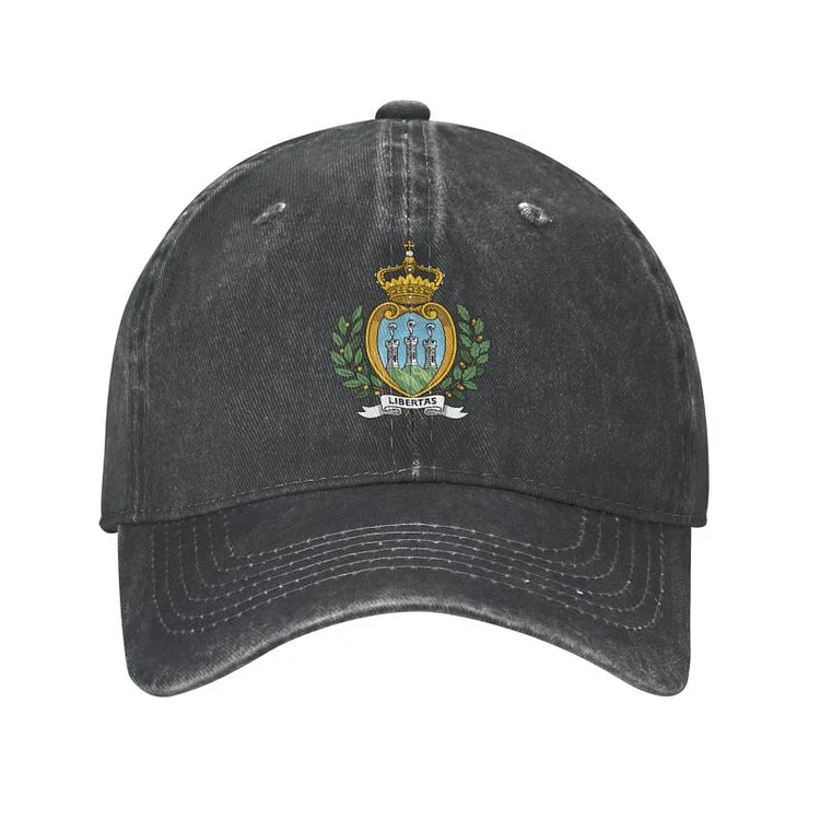 Cool Cotton Coat Of Arms Of San Marino Baseball Cap Women Men Personalized Adjustable Adult Dad Hat Hip Hop