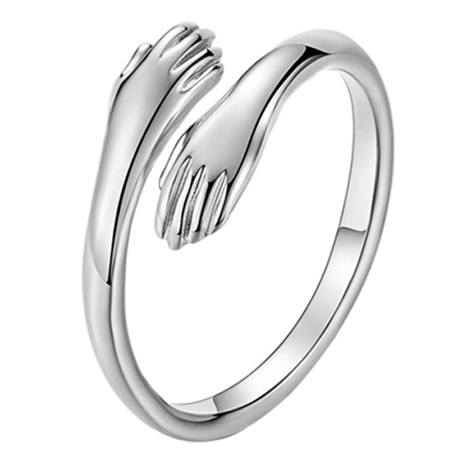 

Sweet love hug ring female Korean version personality niche design two hand, 501 Original