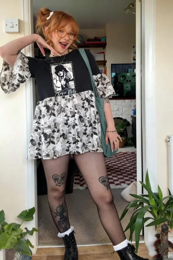 Stevie Nicks Upcycled Tee