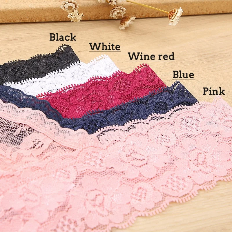 3PCS/Set Lace Panties Full Floral Underwear Women Panties Underpants Sexy Briefs Thong Lace G-String Female Lingerie Intimates