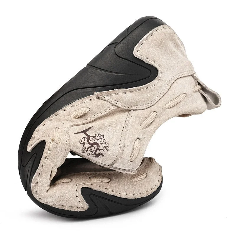 Nine o'clock Quality Genuine Leather Men Shoes Casual Breathable Non-slip Driving Sneaker Trendy Outdoor Footwear Big Size 38-48