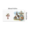 6pcs Diamond Painting Cross Church Greeting Card Set with Envelope Daily Wishing Cards for Birthdays Thanksgiving & Special Occasion