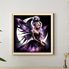 (40*40cm)Butterfly Girl Moon - Full Round Drill Diamond Painting