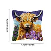 Animal-DIY Latch Hook Rug Pillowcase Kits 43*43cm
