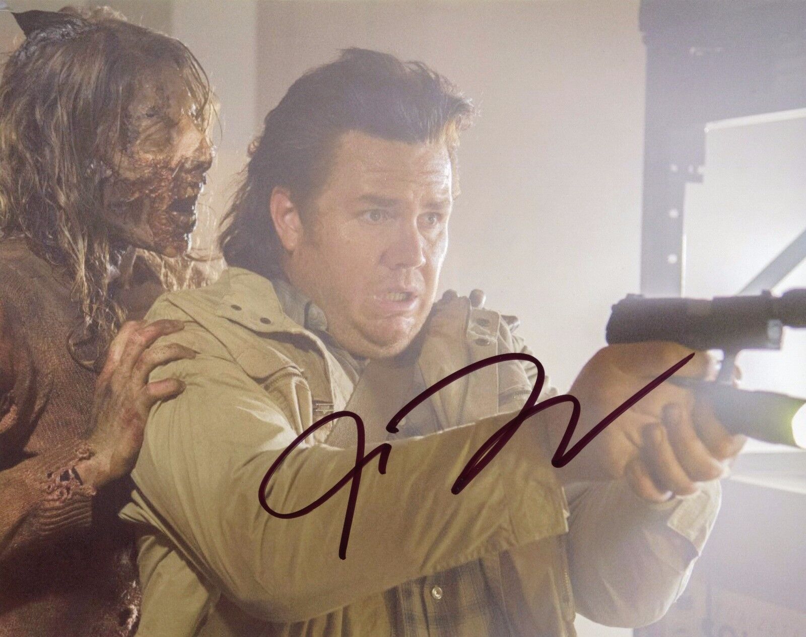 ~~ JOSH McDERMITT Authentic Hand-Signed EUGENE - THE WALKING DEAD