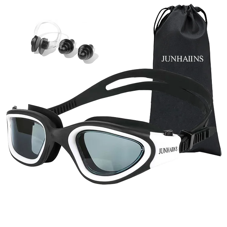 Professional competition swimming goggles, adult swimming goggles, anti fog and UV adjustable system, anti slip strap,