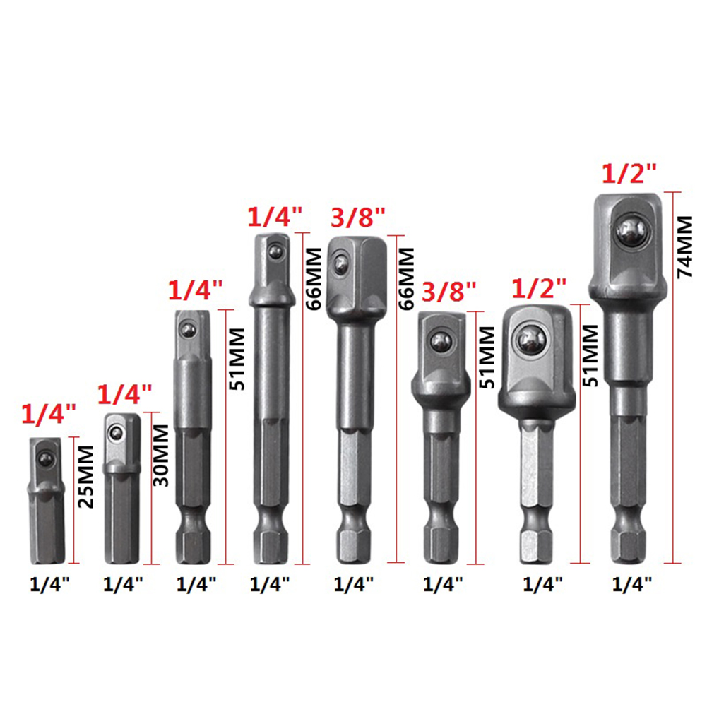 

Hexagonal Shank Square Head Socket Extension Bar Connecting Conversion Rod, 501 Original