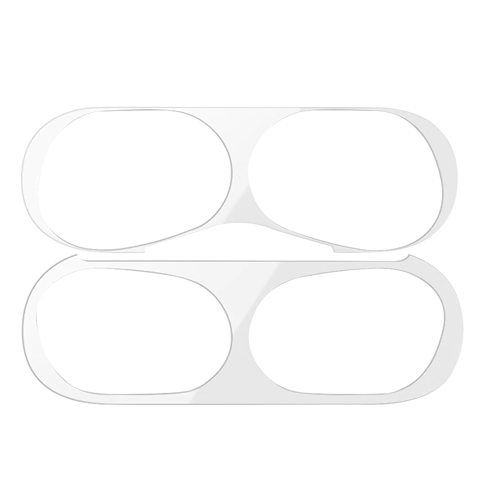 

Metal Film Sticker Iron Cover Dust Guard Case For Apple Airpods Pro, White, 501 Original