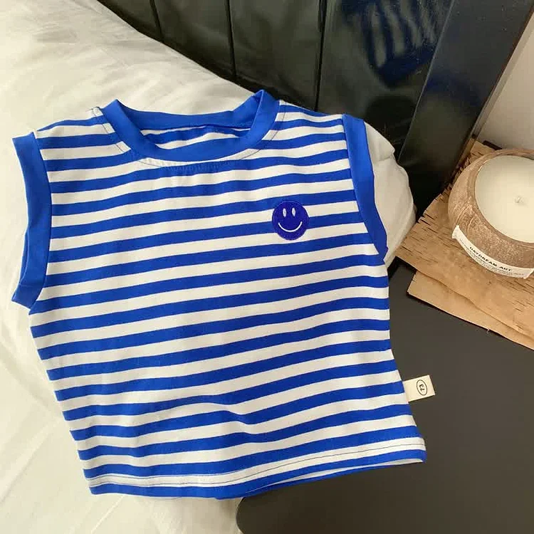 Baby Toddler Smiley Striped Tank Top