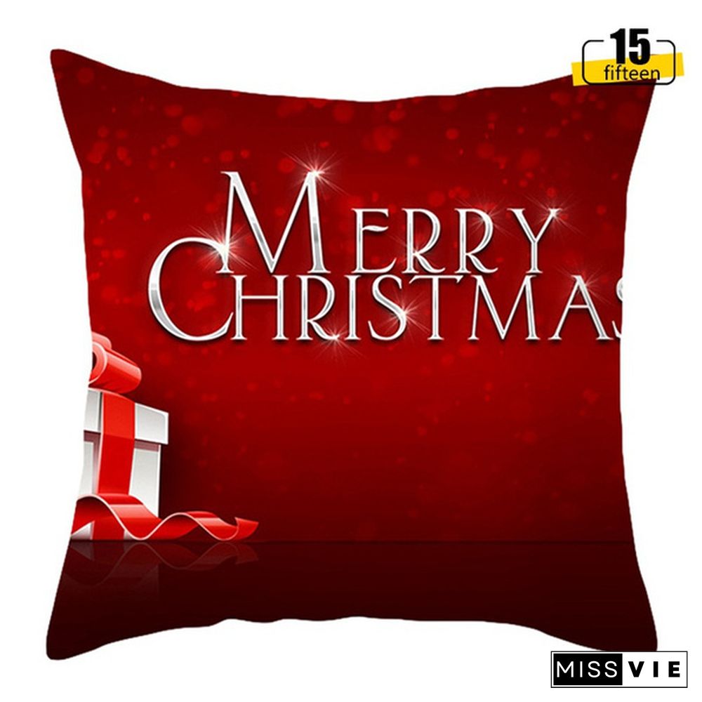 Newst Christmas Xmas Red Pillow Case Cover Santa Claus Cushion Cover Warm Autumn Winter Pillowcase Christmas Decorations For Home Year
