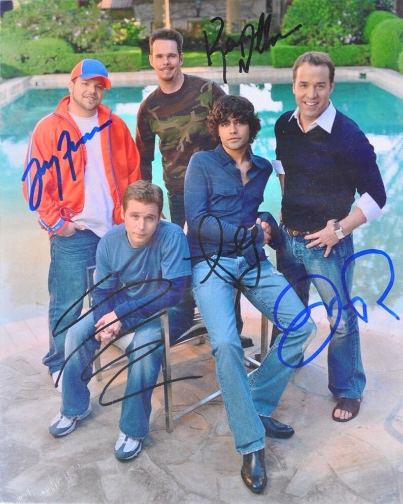 ENTOURAGE CAST SIGNED Photo Poster painting X5 Kevin Connolly, Adrian Grenier, Kevin Dillon, Jerry Ferrara, Jeremy Piven wcoa