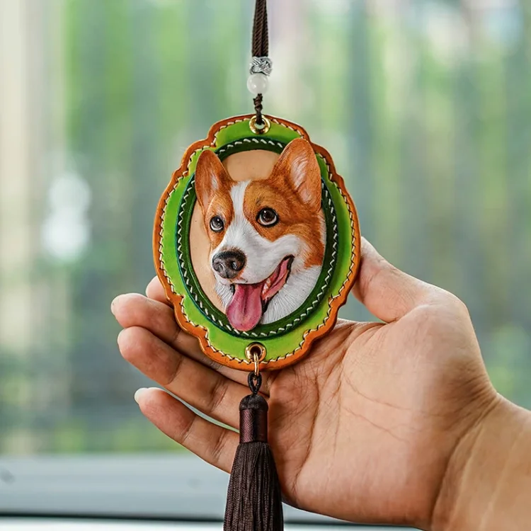 Corgi Dog Charm Keychain