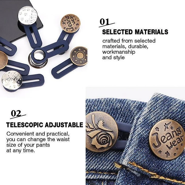 🔥Hot Sale🔥Jeans Retractable Button (8PCS)