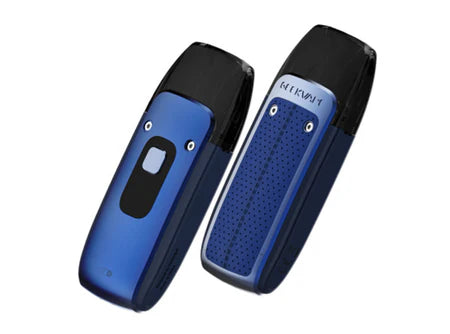 Blue Geekvape AP2 Pod System with button and textured grip panel showing GEEKVAPE logo.