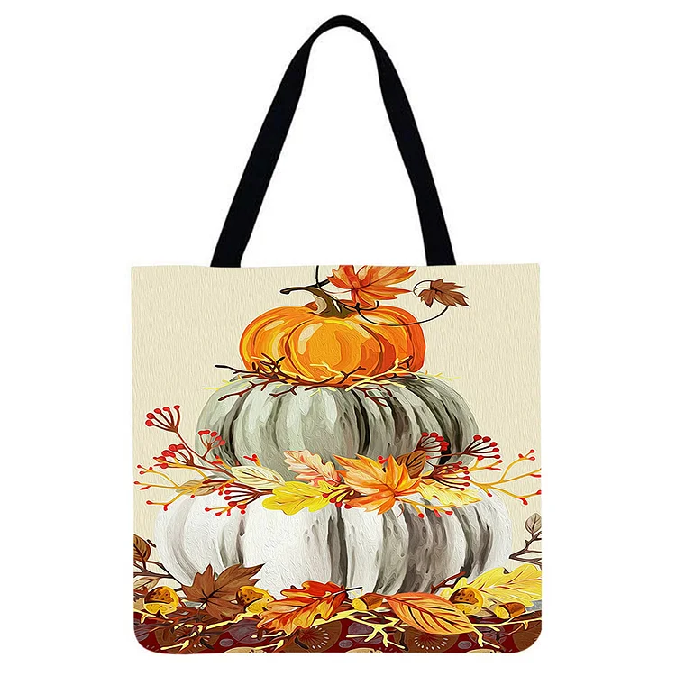 Pumpkins - Linen Tote Bag - 40*40cm
