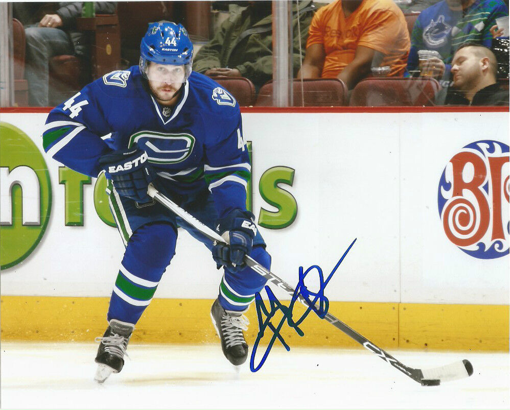 Vancouver Canucks Matt Bartkowski Signed Autographed 8x10 NHL Photo Poster painting COA D