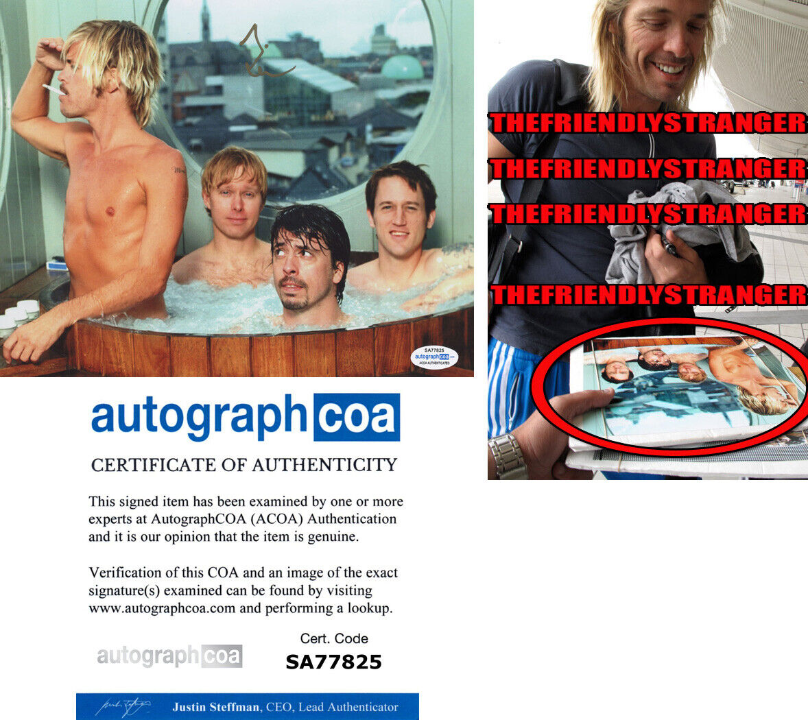 TAYLOR HAWKINS signed FOO FIGHTERS