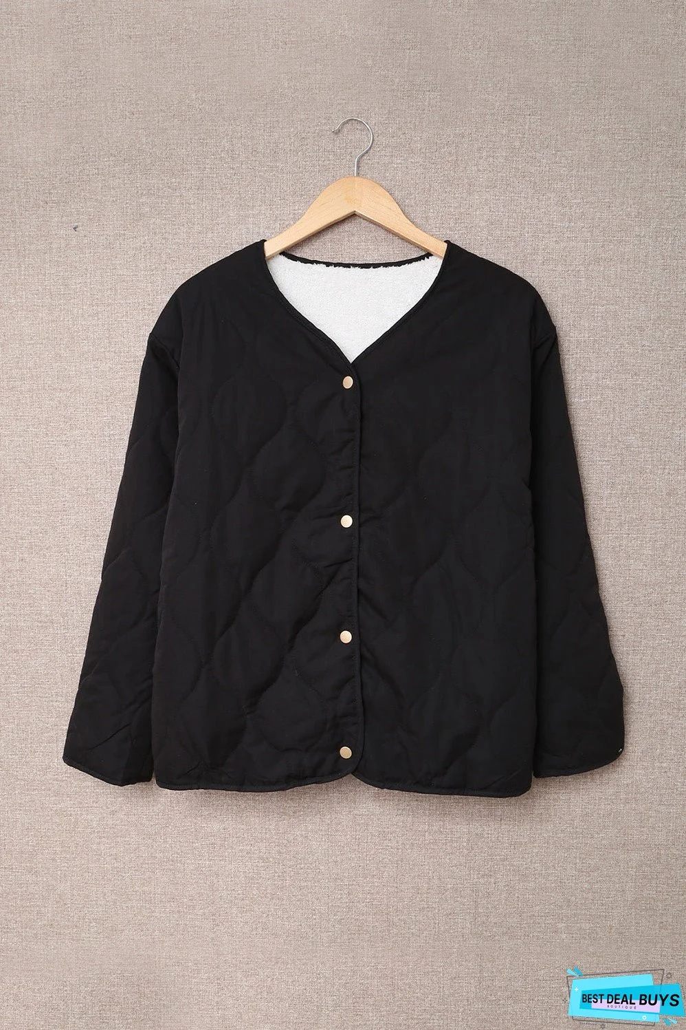 Buttoned Double-sided Coat
