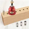 Right Angle Punching Guide Locator w/ 6/8/10 MM Drill Sleeve for Carpentry Tools