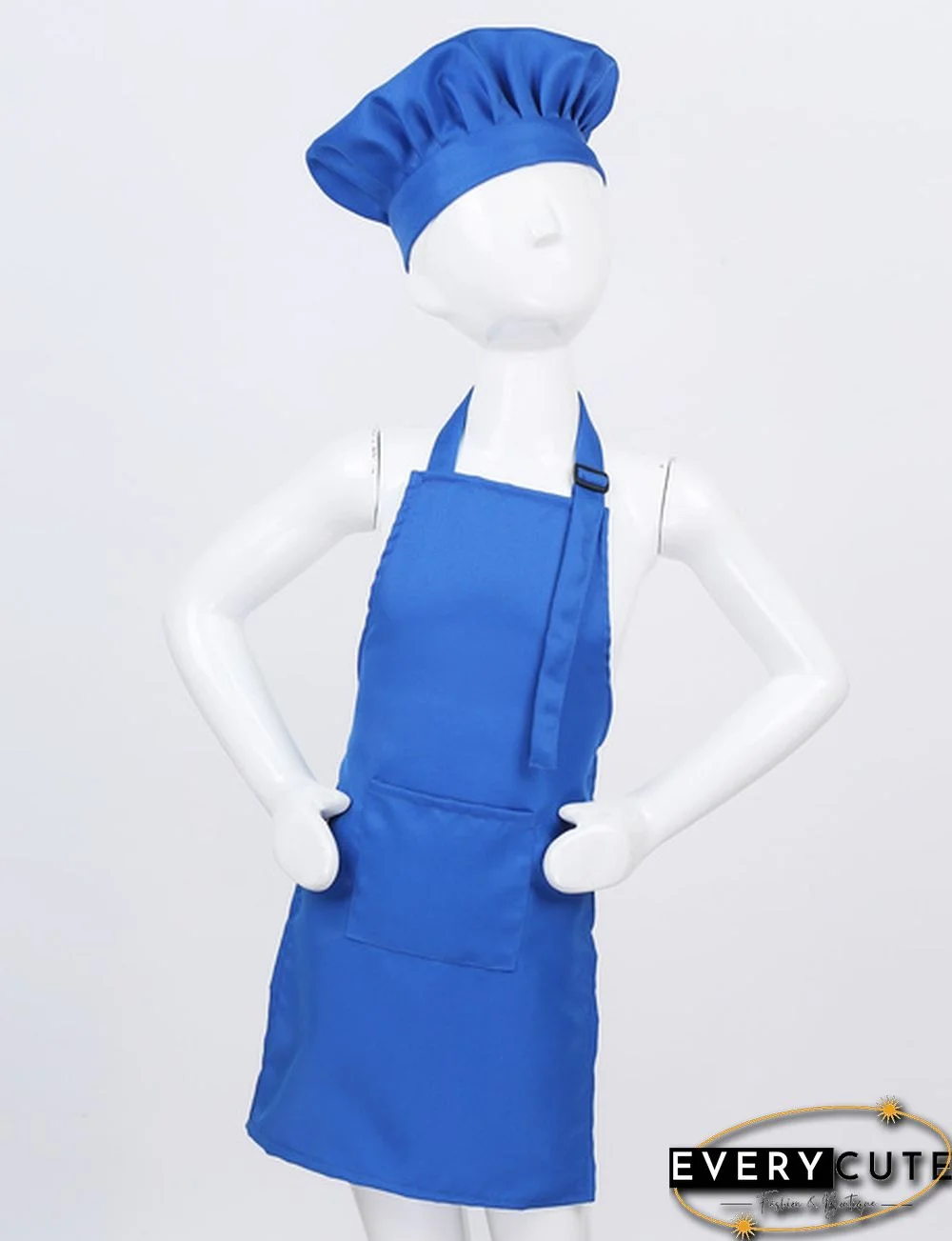 Children Kids Halloween Cosplay Outfits Adjustable Apron and Chef Hat Set for Kitchen Cooking Baking Painting