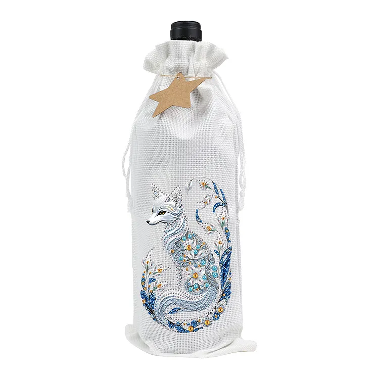 Diamond Art Wine Bottle Bags Covers DIY Diamond Painting Wine Bags (Fox) gbfke