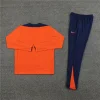 2024 Netherlands Long Sleeve Orange Training Jacket Set