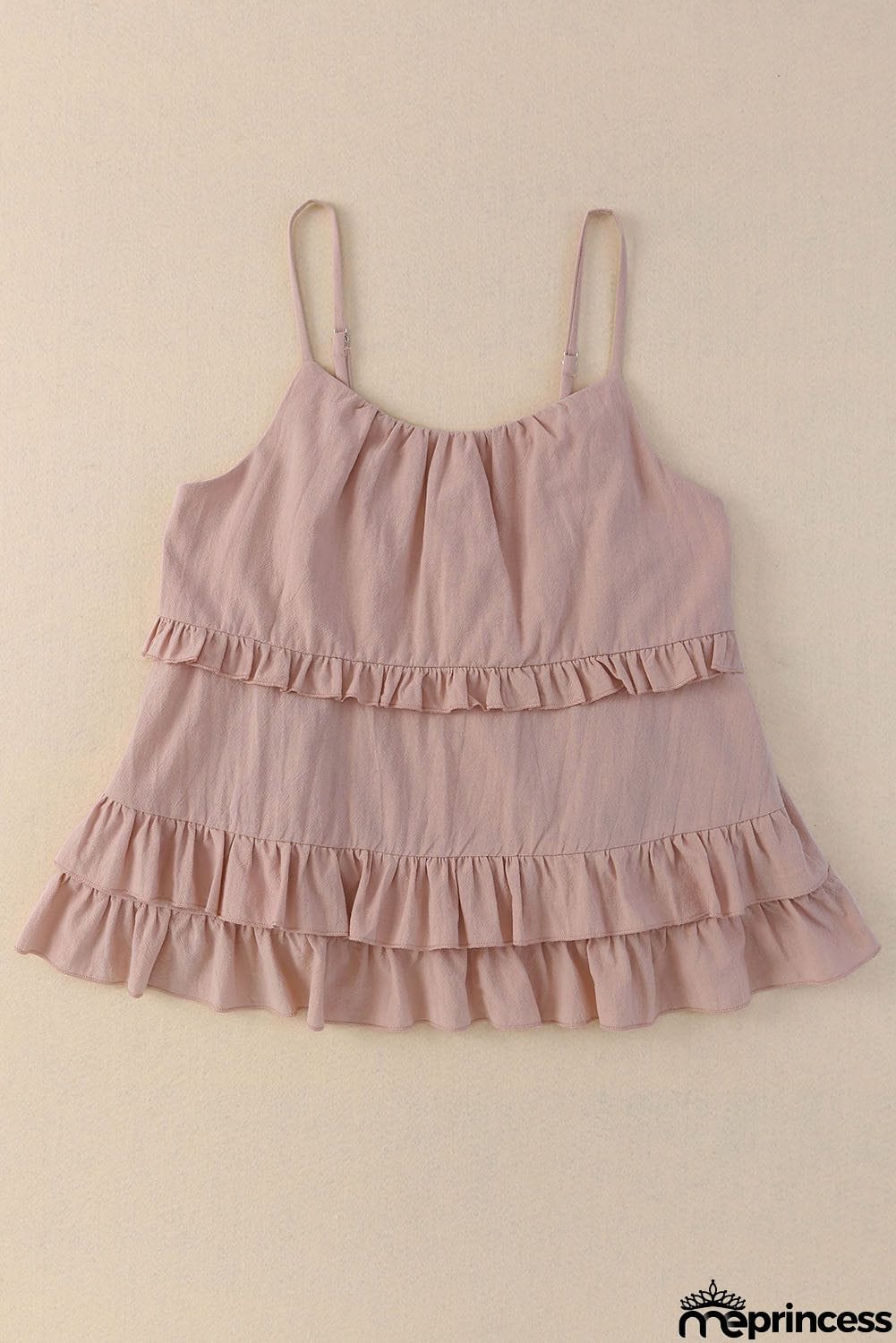 Ruffled Scoop Neck Sleeveless Cami