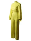 Urban Style Long Sleeves+Straight Leg Jumpsuits