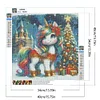 Diamond Painting -DIY Round Drill Christmas Tree Unicorn(40x40cm)