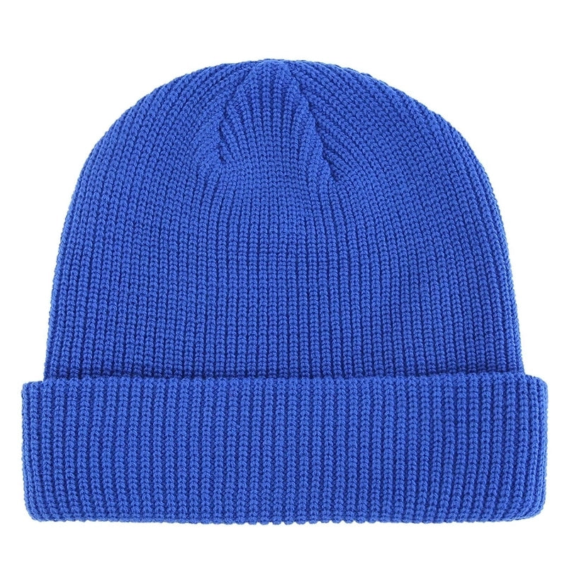 Unisex Minimalist Solid Color Eaveless Wool Cap