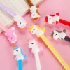 24PCS Cartoon Unicore 0.5mm Black Gel Pen School Opens Season Student Office Cute Stationery
