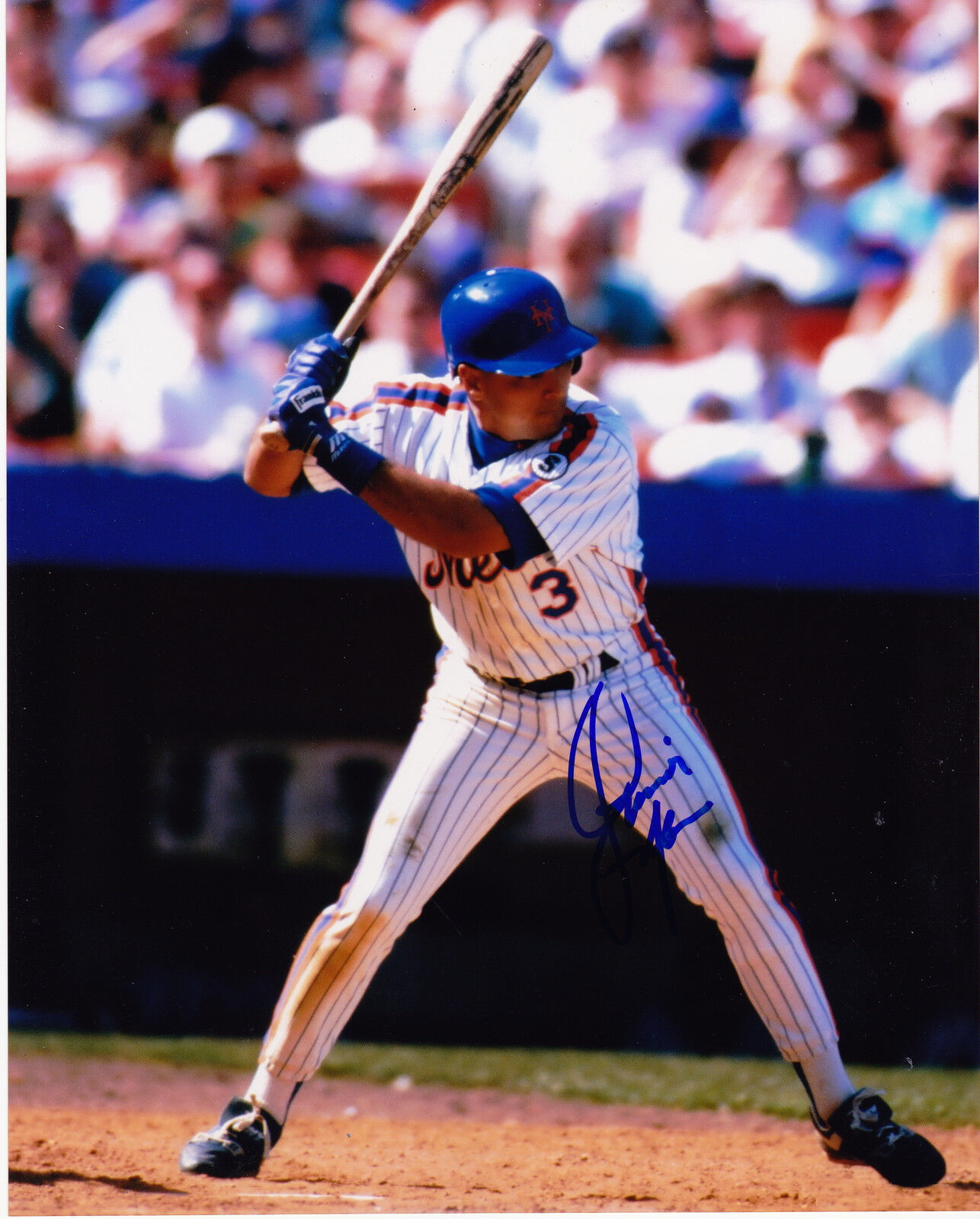 JUNIOR NOBOA NEW YORK METS ACTION SIGNED 8x10