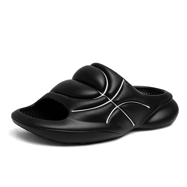 Eyuye Basketball Style Men Women Slippers Outdoor Sandals Beach Men Sprot Shoes Thick Soft Sole Slides Men's Home Slippers Size 36-47