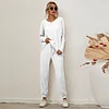 Women's Pajamas Solid Color Long-sleeved Loose Casual Home Wear