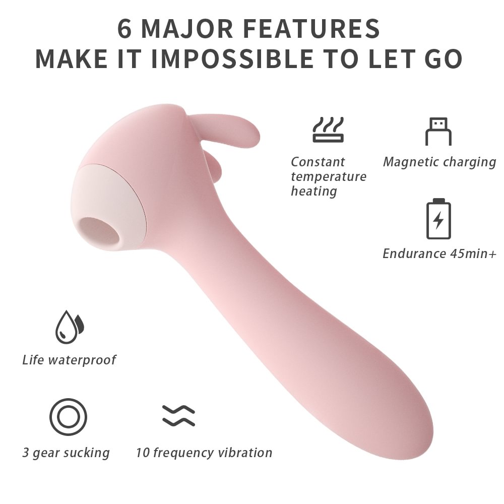 Female Vibrating Warming Clitoris Sucking Stimulation Massage Masturbator 