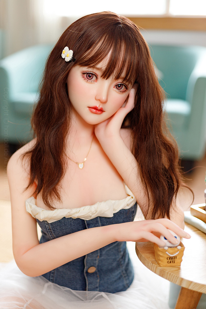 Hanidoll 145cm Kleine Brüste TPE & Silica Gel ganzer Körper Sexpuppe sexspielzeug H3962