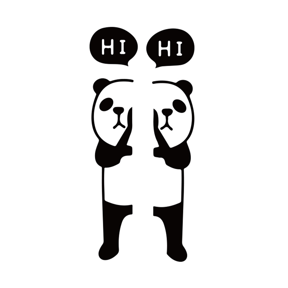 

Panda Hi Light Switch Wall Stickers Art Cartoon Mural Stickers Home Decor, 501 Original