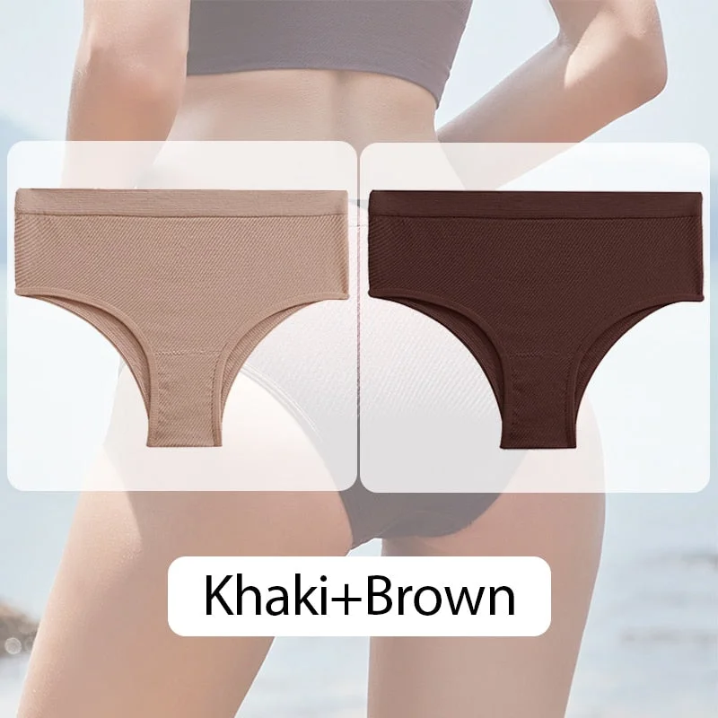 FINETOO Women Seamless Panties M-XL Low Waist Briefs Ladies Comfortable Underpants Sexy Girls Underwear Female Lingerie 6 Colors