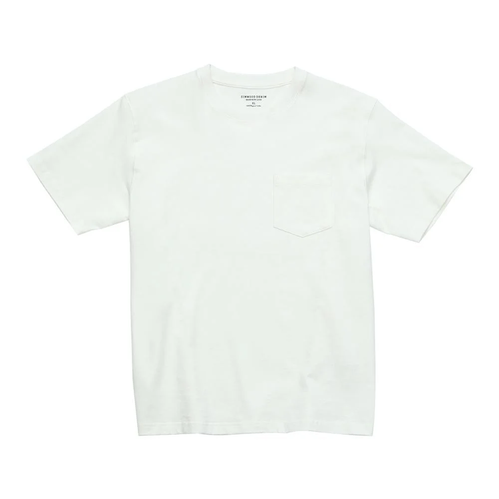 SIMWOOD 2021 summer new t-shirt men fashion chest pocket loose 100% cotton tshirt plus size tops brand clothing SJ170719