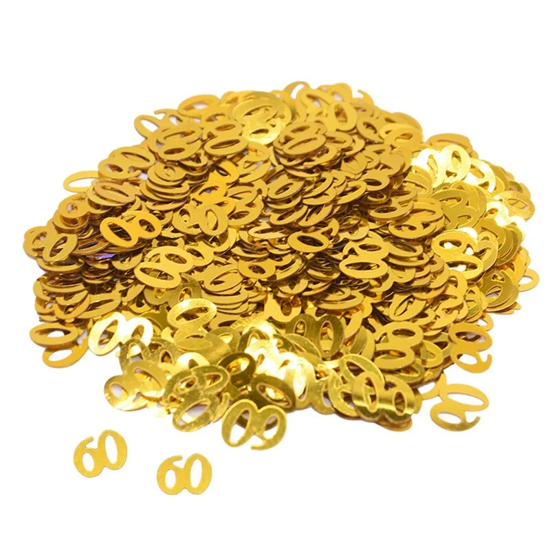 15g Gold Happy Birthay Confetti Happy Birthday Party Decoration Baby Shower Wedding Engagement Party Table Scatters Decorations