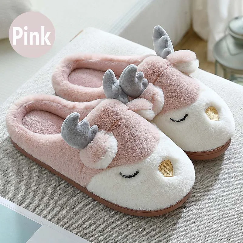 Letclo™ Winter Indoor Warmth Cute Plush Slippers letclo Letclo