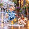 DIY Pearl Diamond Painting Acrylic Stand, Double-Sided Printed Tabletop Decoration, Special Shaped Diamond Art Craft Kit for Home Decor(Grandma)	