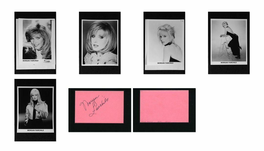 Morgan Fairchild - Signed Autograph and Headshot Photo Poster painting set - Falcon Crest