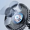 12V/24V Car Cooling Fan USB Suction Cup Windshield Desk Fan 3 Speeds Auto Cooler